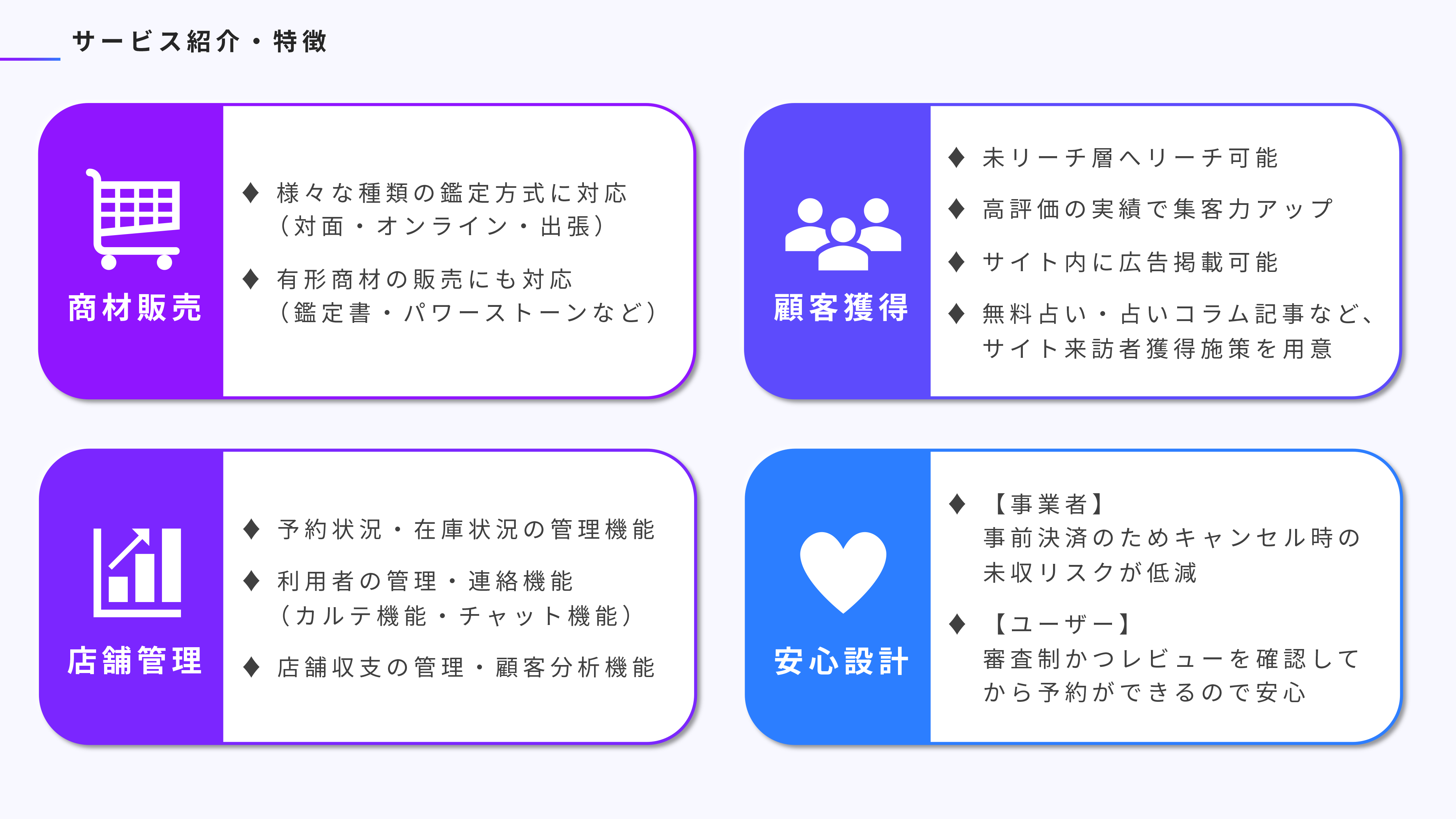 サービス紹介・特徴